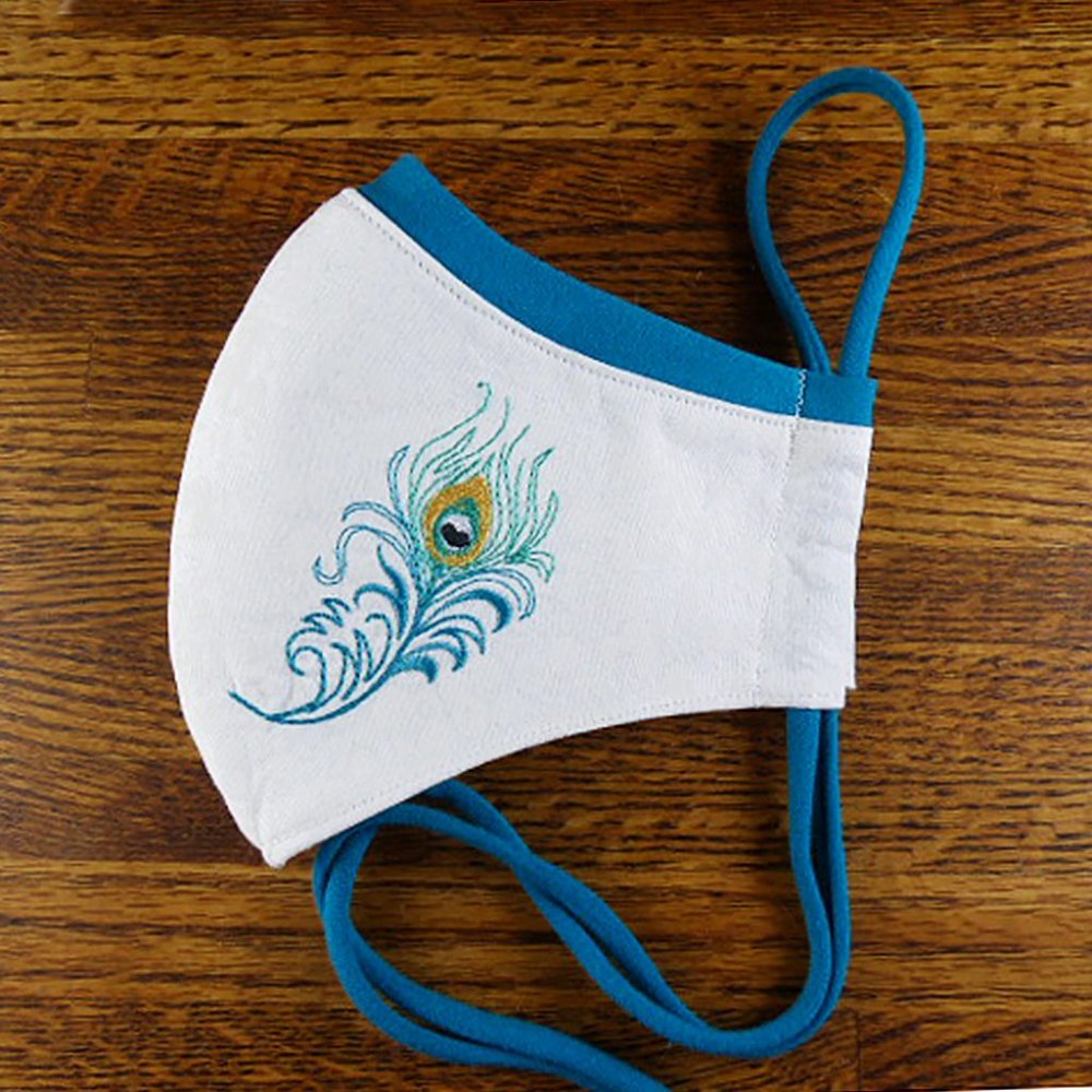 Custom Embroidered Face Mask w/ stretchy nose band